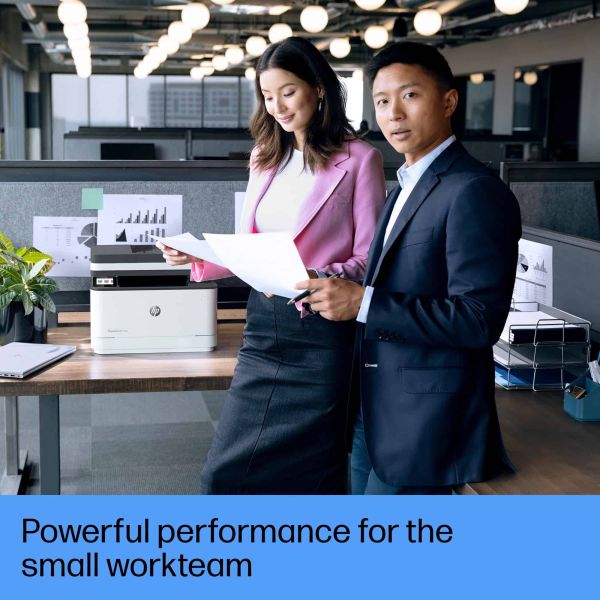 HP LaserJet Pro MFP 3102fdn printer, Zwart-wit, Printer voor Kleine en middelgrote ondernemingen, Printen, kopiëren, scannen, faxen, Automatische documentinvoer; Dubbelzijdig printen; USB flash drive-poort aan de voorzijde; Touchscreen (3G629F)