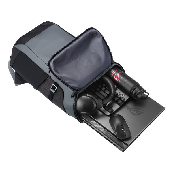 ASUS ROG Ranger BP2701 Cybertext Edition 45,7 cm (18") Rugzak Zwart, Grijs (90XB06L0-BBP010)