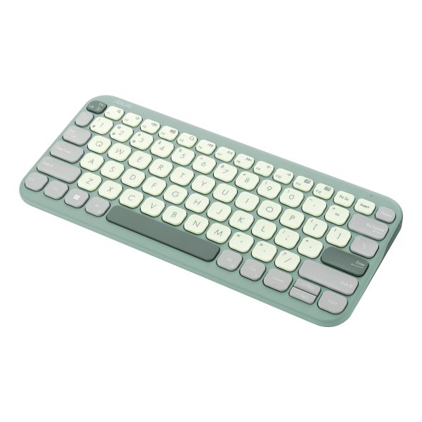 ASUS KW100 KEYBOARD/GN/UI/80 toetsenbord Thuis Bluetooth Groen, Latte (90XB0880-BKB050)