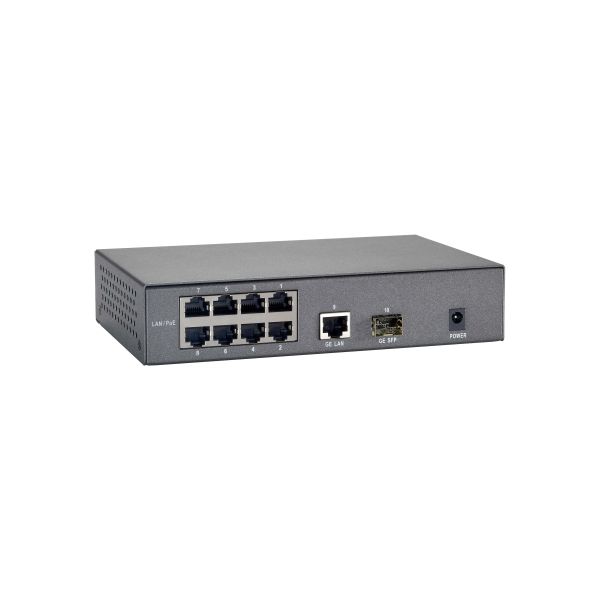 LevelOne FGP-1000 netwerk-switch Gigabit Ethernet (10/100/1000) Power over Ethernet (PoE) Zwart, Grijs (FGP-1000)