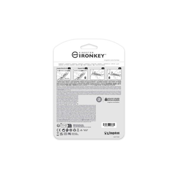 Kingston Technology IronKey 512GB USB-C Keypad 200C, FIPS 140-3 Lvl 3 (aangevraagd) AES-256 (IKKP200C/512GB)