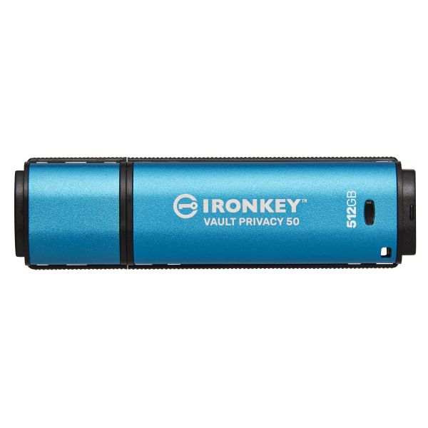 Kingston Technology IronKey 512GB Vault Privacy 50 AES-256 versleuteling, FIPS 197 (IKVP50/512GB)