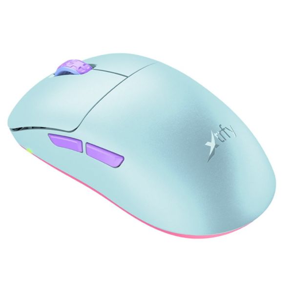 CHERRY XTRFY M8 Wireless muis Gamen Rechtshandig RF Wireless + USB Type-C Optisch 26000 DPI (M8W-FROSTY-MINT)