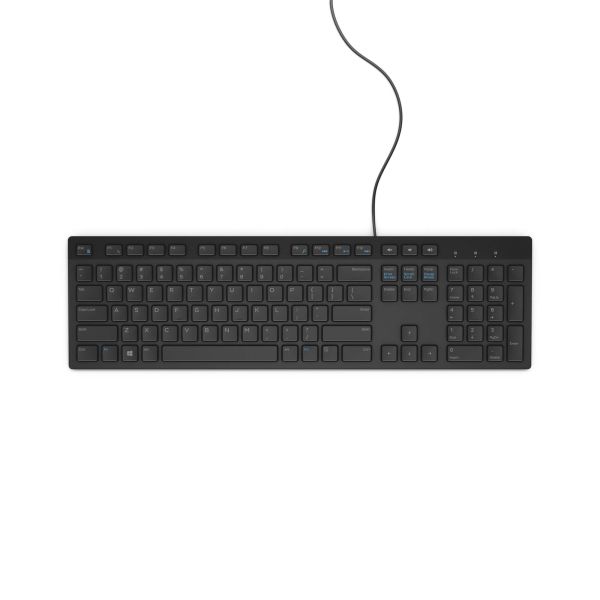 DELL bekabeld toetsenbord - KB216 - VS internationaal (QWERTY) - zwart - (RTL BOX) (580-ADHY)