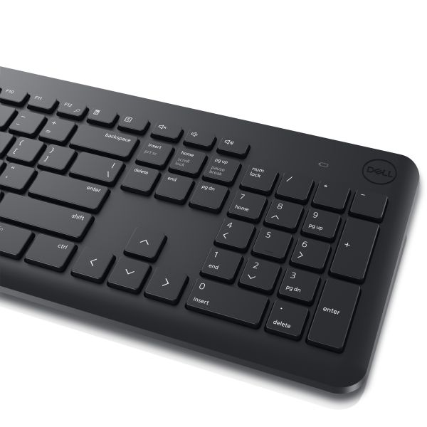 DELL KM3322W toetsenbord Inclusief muis RF Draadloos US International Zwart (580-AKFZ)
