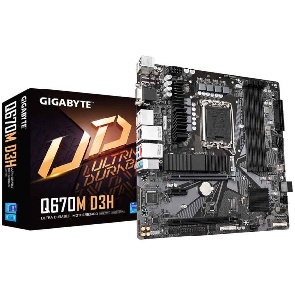 GIGABYTE Q670M D3H moederbord Intel Q670 LGA 1700 micro ATX (Q670M D3H)