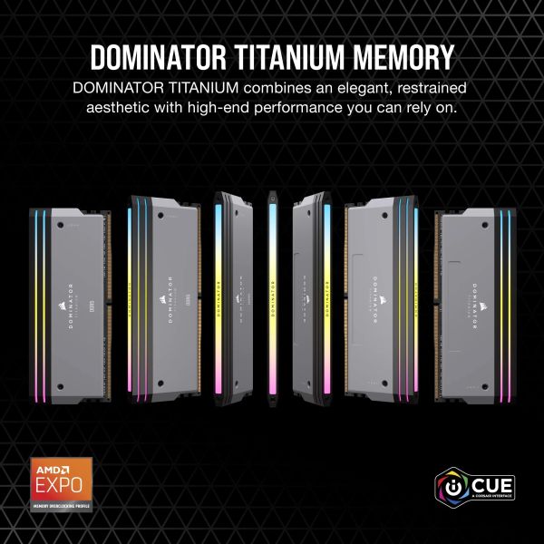 Corsair Dominator Titanium CMP32GX5M2B6000Z30 geheugenmodule 32 GB 2 x 16 GB DDR5 6000 MHz (CMP32GX5M2B6000Z30)
