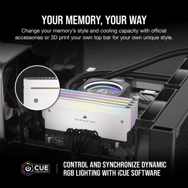 Corsair Dominator Titanium CMP64GX5M2B6000C30W geheugenmodule 64 GB 2 x 32 GB DDR5 6000 MHz (CMP64GX5M2B6000C30W)
