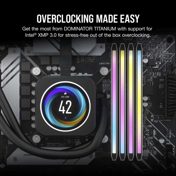 Corsair Dominator Titanium CMP64GX5M2B6000C30W geheugenmodule 64 GB 2 x 32 GB DDR5 6000 MHz (CMP64GX5M2B6000C30W)