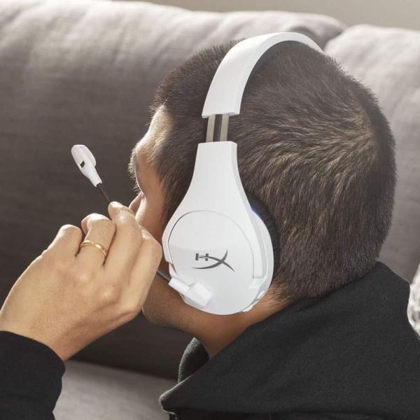 HyperX Cloud Stinger Core - draadloze gamingheadset (wit-blauw) - PS5-PS4 (4P5J3AM#ABB)  HyperX Cloud Stinger Core - draadloze gamingheadset (wit-blauw) - PS5-PS4 (4P5J3AM#ABB)