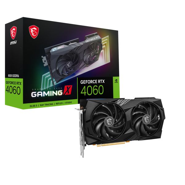 MSI GAMING GEFORCE RTX 4060 X 8G videokaart NVIDIA 8 GB GDDR6 (GEFORCERTX4060GAMINGX8G)