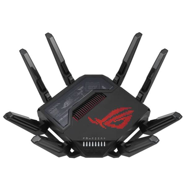 ASUS ROG Rapture GT-BE98 draadloze router 10 Gigabit Ethernet Quad-band (2.4 GHz / 5 GHz-1 / 5 GHz-2 / 6 GHz) Zwart (90IG08F0-MO9A0V)