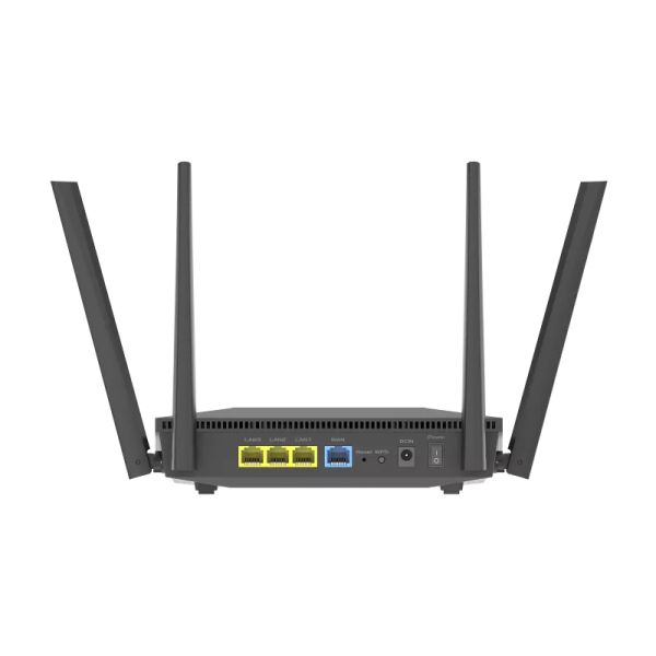 ASUS RT-AX52 AX1800 AiMesh draadloze router Gigabit Ethernet Dual-band (2.4 GHz / 5 GHz) Zwart (90IG08T0-MO3H00)