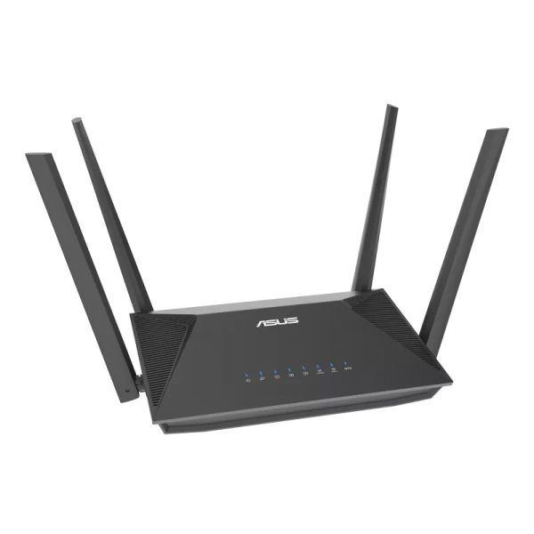 ASUS RT-AX52 AX1800 AiMesh draadloze router Gigabit Ethernet Dual-band (2.4 GHz / 5 GHz) Zwart (90IG08T0-MO3H00)