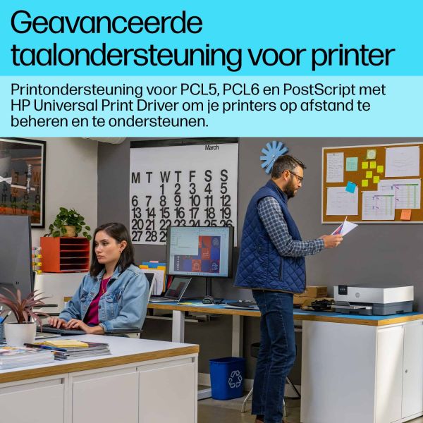 HP OfficeJet Pro 9110b printer, Kleur, Printer voor Thuis en thuiskantoor, Print, Draadloos; Dubbelzijdig printen; Printen vanaf telefoon of tablet; Touchscreen; USB-poort voorzijde (5A0S3B#629)