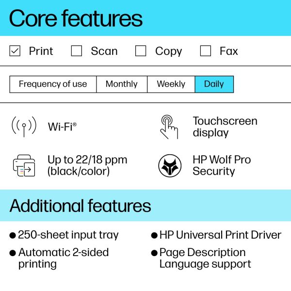 HP OfficeJet Pro 9110b printer, Kleur, Printer voor Thuis en thuiskantoor, Print, Draadloos; Dubbelzijdig printen; Printen vanaf telefoon of tablet; Touchscreen; USB-poort voorzijde (5A0S3B#629)