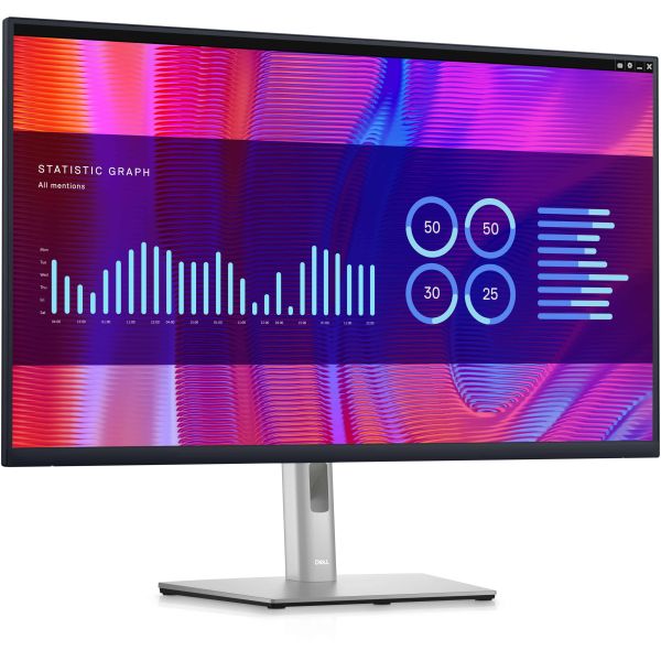 DELL P Series P3223DE LED display 80 cm (31.5") 2560 x 1440 Pixels Quad HD LCD Zwart (DELL-P3223DE)
