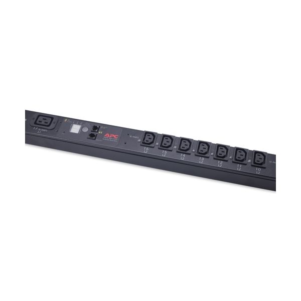 APC Rack PDU, Switched, Zero U, 11kW, 230V, (21) C13, (3) C19 energiedistributie Zwart (AP7957)