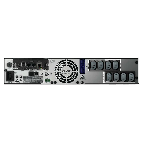 APC Smart-UPS X SMX1500RMI2UNC - 1500VA, 8x C13 uitgang, USB, uitbreidbare runtime, NMC (SMX2000LV)