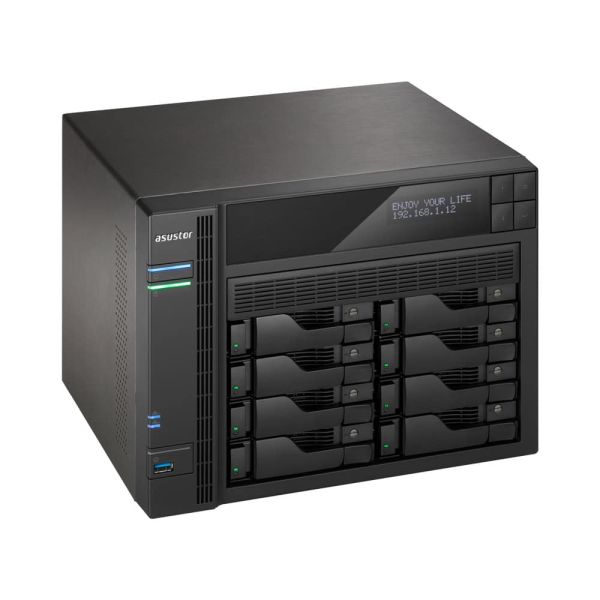 Asustor AS-7008T data-opslag-server NAS Ethernet LAN Zwart, Grijs i3-4330 (90IX00B1-BW3S10)