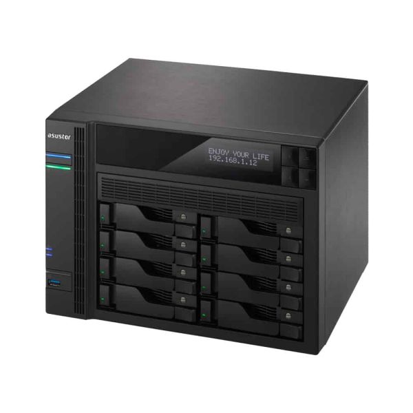 Asustor AS-7008T data-opslag-server NAS Ethernet LAN Zwart, Grijs i3-4330 (90IX00B1-BW3S10)