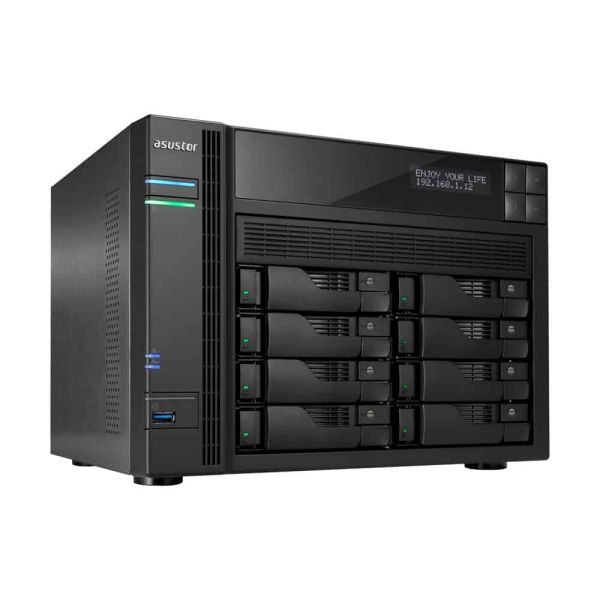 Asustor AS-7008T data-opslag-server NAS Ethernet LAN Zwart, Grijs i3-4330 (90IX00B1-BW3S10)