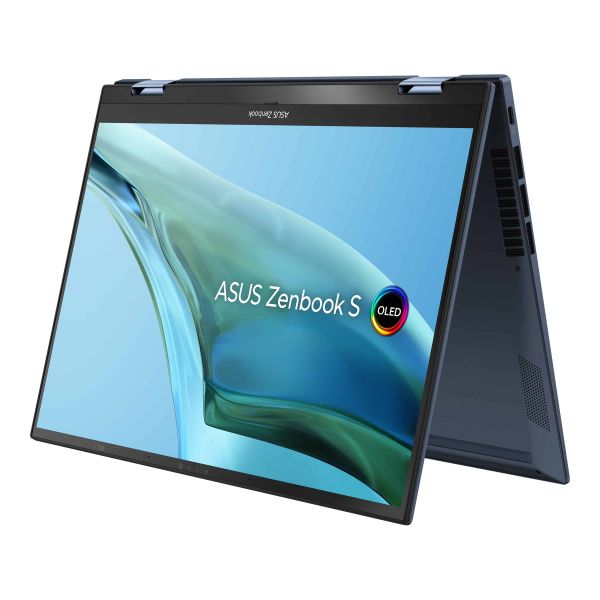 ASUS ZenBook S 13 Flip OLED UP5302ZA-LX106W Hybride (2-in-1) 33,8 cm (13.3") Touchscreen 2.8K Intel® Core™ i7 i7-1260P 16 GB LPDDR5-SDRAM 1 TB SSD Wi-Fi 6E (802.11ax) Windows 11 Home Blauw, Wit (90NB0VV1-M00F60)