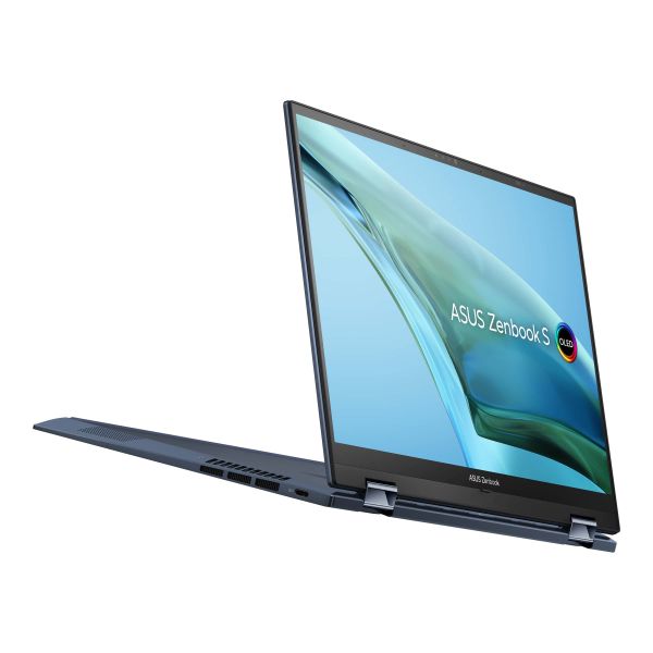 ASUS ZenBook S 13 Flip OLED UP5302ZA-LX106W Hybride (2-in-1) 33,8 cm (13.3") Touchscreen 2.8K Intel® Core™ i7 i7-1260P 16 GB LPDDR5-SDRAM 1 TB SSD Wi-Fi 6E (802.11ax) Windows 11 Home Blauw, Wit (90NB0VV1-M00F60)