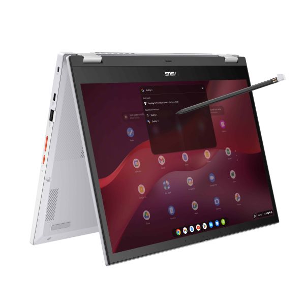 ASUS Chromebook Vibe CX34 Flip CX3401FBA-N90144 35,6 cm (14") Touchscreen WUXGA Intel® Core™ i3 i3-1215U 8 GB LPDDR4x-SDRAM 128 GB SSD Wi-Fi 6 (802.11ax) ChromeOS Wit (90NX05R2-M00550)
