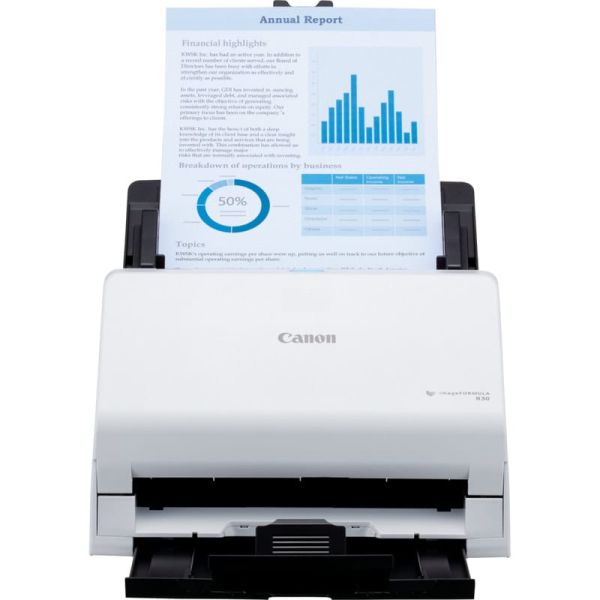 Canon imageFORMULA R30 Scanner met ADF + invoer voor losse vellen 600 x 600 DPI A4 Wit (6051C003)