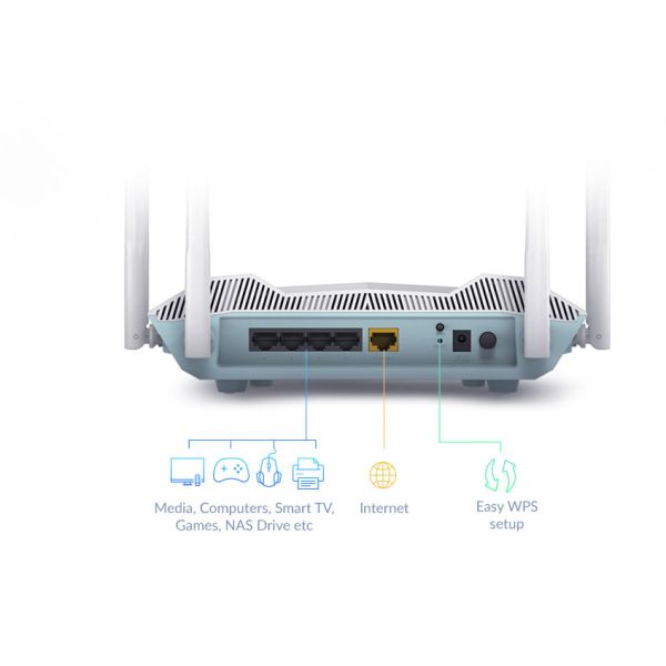 D-Link R32 draadloze router Gigabit Ethernet Dual-band (2.4 GHz / 5 GHz) Wit (10-4537) D-Link R32 draadloze router Gigabit Ethernet Dual-band (2.4 GHz / 5 GHz) Wit (10-4537)