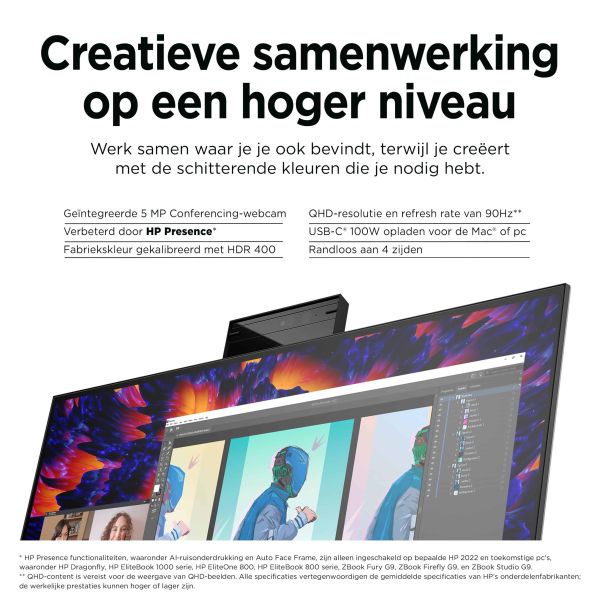 HP Z24m G3 computer monitor 60,5 cm (23.8") 2560 x 1440 Pixels Quad HD Zilver (4Q8N4AA)