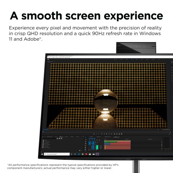 HP Z24m G3 computer monitor 60,5 cm (23.8") 2560 x 1440 Pixels Quad HD Zilver (4Q8N4AA)