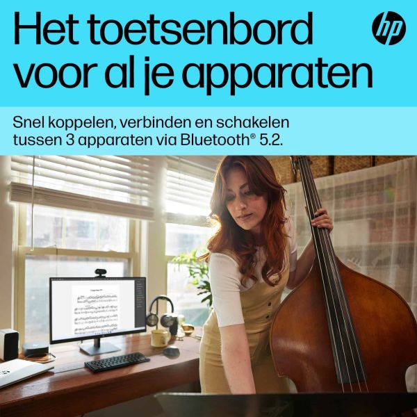 HP 355 compact Bluetooth-toetsenbord voor meerdere apparaten (692S9AA)