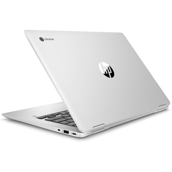 HP Chromebook x360 14 G1 35,6 cm (14") Touchscreen Full HD Intel® Pentium® Gold 4417U 8 GB DDR4-SDRAM 32 GB Flash Wi-Fi 5 (802.11ac) ChromeOS Zilver (6BP69EA#ABB)