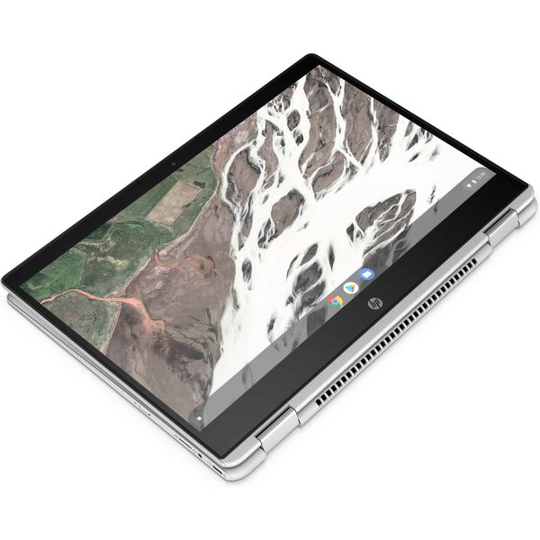 HP Chromebook x360 14 G1 35,6 cm (14") Touchscreen Full HD Intel® Pentium® Gold 4417U 8 GB DDR4-SDRAM 32 GB Flash Wi-Fi 5 (802.11ac) ChromeOS Zilver (6BP69EA#ABB)