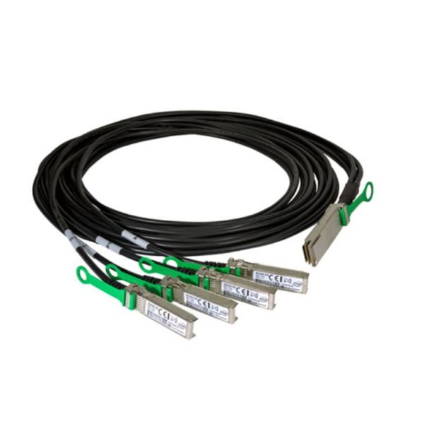 Intel XXV4DACBL2M Glasvezel kabel 2 m QSFP28 4x SFP28 Zwart, Groen (XXV4DACBL2M)