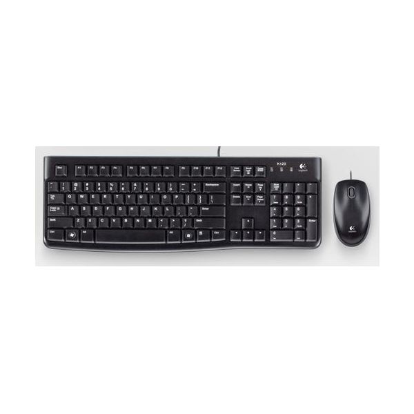 Logitech Desktop MK120 toetsenbord Inclusief muis USB QWERTY Portugees Zwart (920-002547)