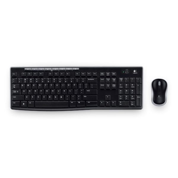 Logitech Wireless Combo MK270 toetsenbord Inclusief muis RF Draadloos Hebreeuws Zwart (920-004522)
