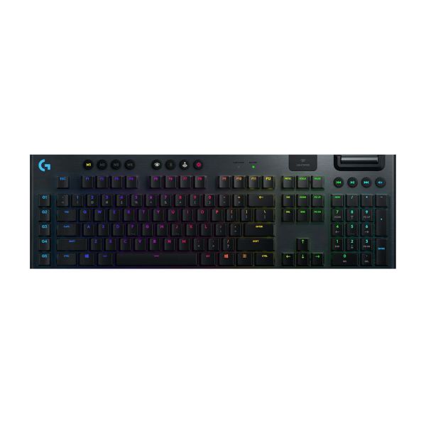 Logitech G G915 LIGHTSPEED Wireless RGB Mechanical Gaming Keyboard – GL Clicky toetsenbord RF-draadloos + Bluetooth Scandinavisch Koolstof (920-009108)