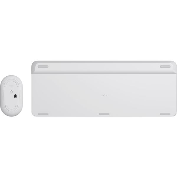 Logitech MK470 toetsenbord Inclusief muis RF Draadloos QWERTY Scandinavisch Wit (920-009201)