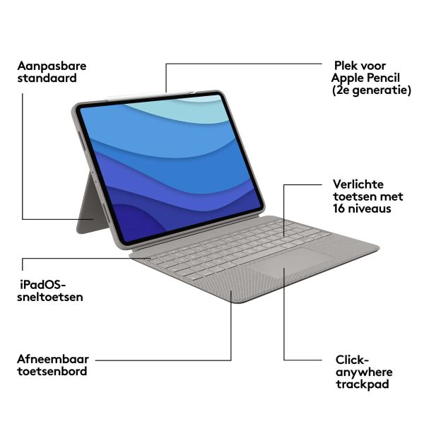 Logitech Combo Touch for iPad Pro 12.9-inch (5th generation) (920-010217)
