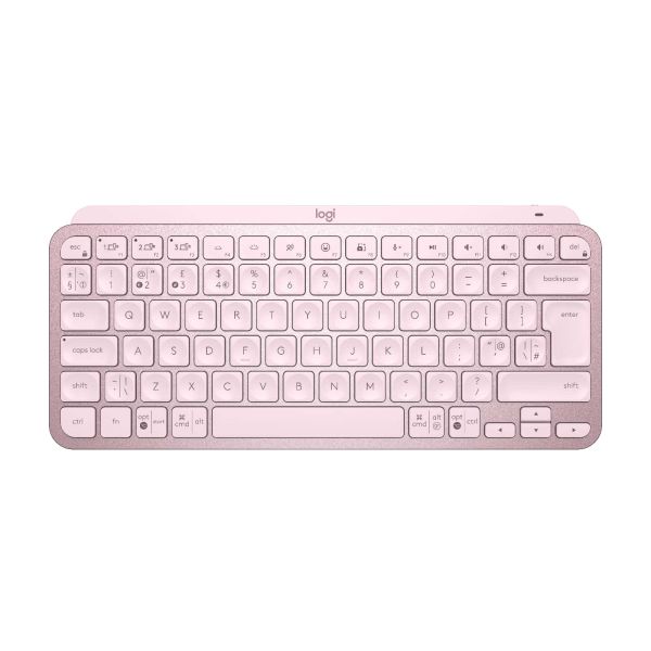 Logitech MX Keys Mini toetsenbord RF-draadloos + Bluetooth QWERTY Engels Roze (920-010497)  Logitech MX Keys Mini toetsenbord RF-draadloos + Bluetooth QWERTY Engels Roze (920-010497)