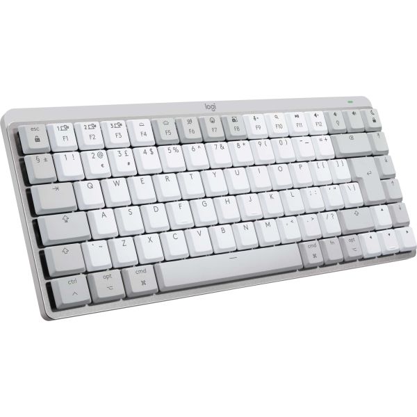 Logitech MX Mini Mechanical for Mac toetsenbord Bluetooth QWERTY Amerikaans Engels Grijs, Wit (920-010798)