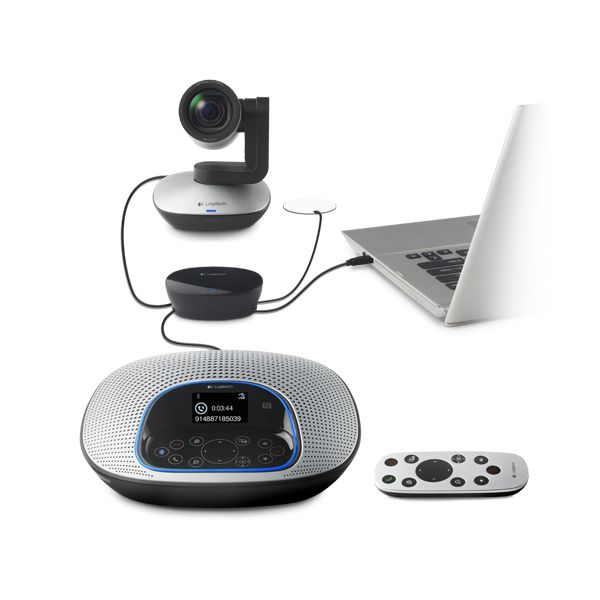 Logitech CC3000e webcam USB 2.0 Zwart, Zilver (960-000983) Logitech CC3000e webcam USB 2.0 Zwart, Zilver (960-000983)