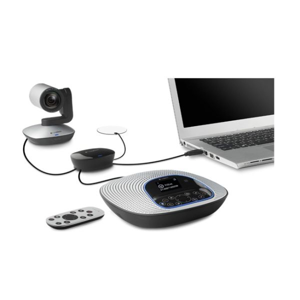 Logitech CC3000e webcam USB 2.0 Zwart, Zilver (960-000983)