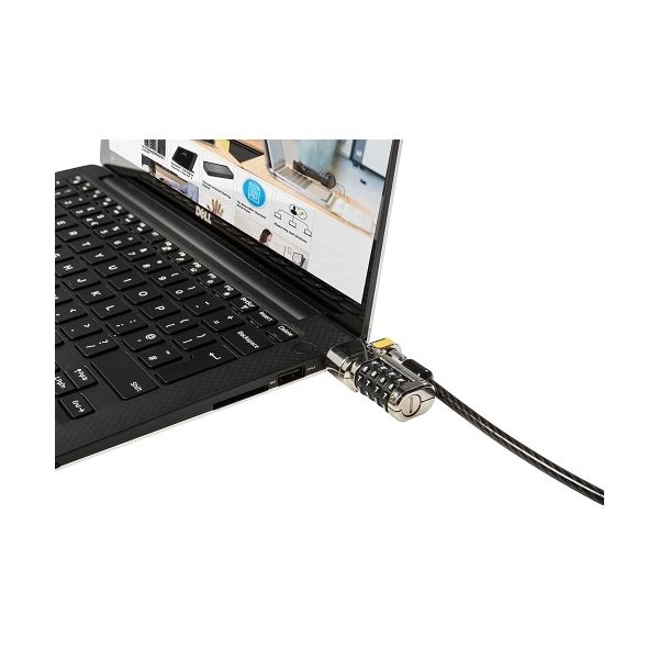 DELL 461-AAEU kabelslot Zwart, Roestvrijstaal 1,8 m (K67992EU)