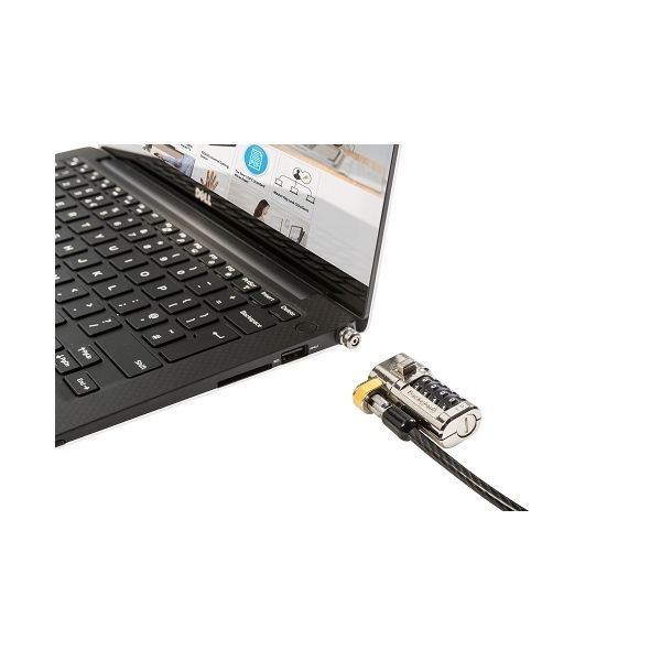 DELL 461-AAEU kabelslot Zwart, Roestvrijstaal 1,8 m (K67992EU)