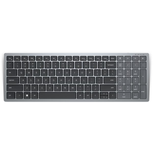 DELL KB740 toetsenbord RF-draadloos + Bluetooth QWERTY US International Grijs, Zwart (KB740-GY-R-INT)