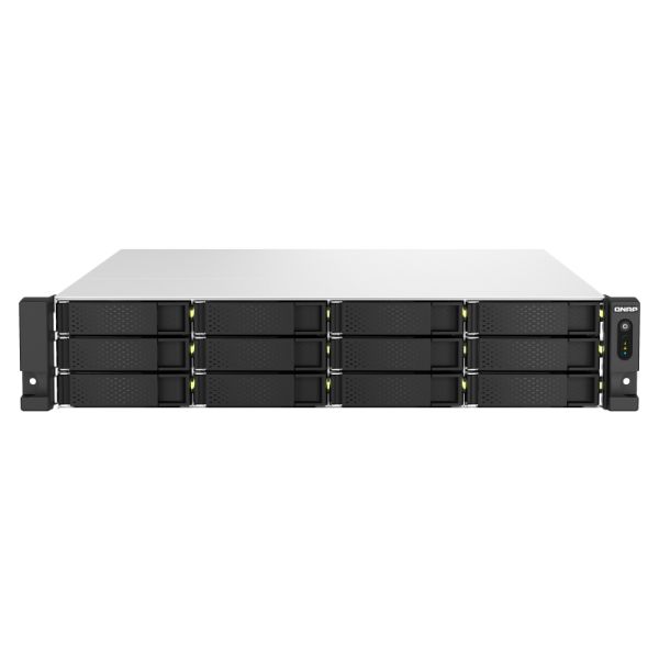 QNAP TS-h1887XU-RP NAS Rack (2U) Ethernet LAN Zwart, Wit E-2334 (TSH1887XURPE233416G)